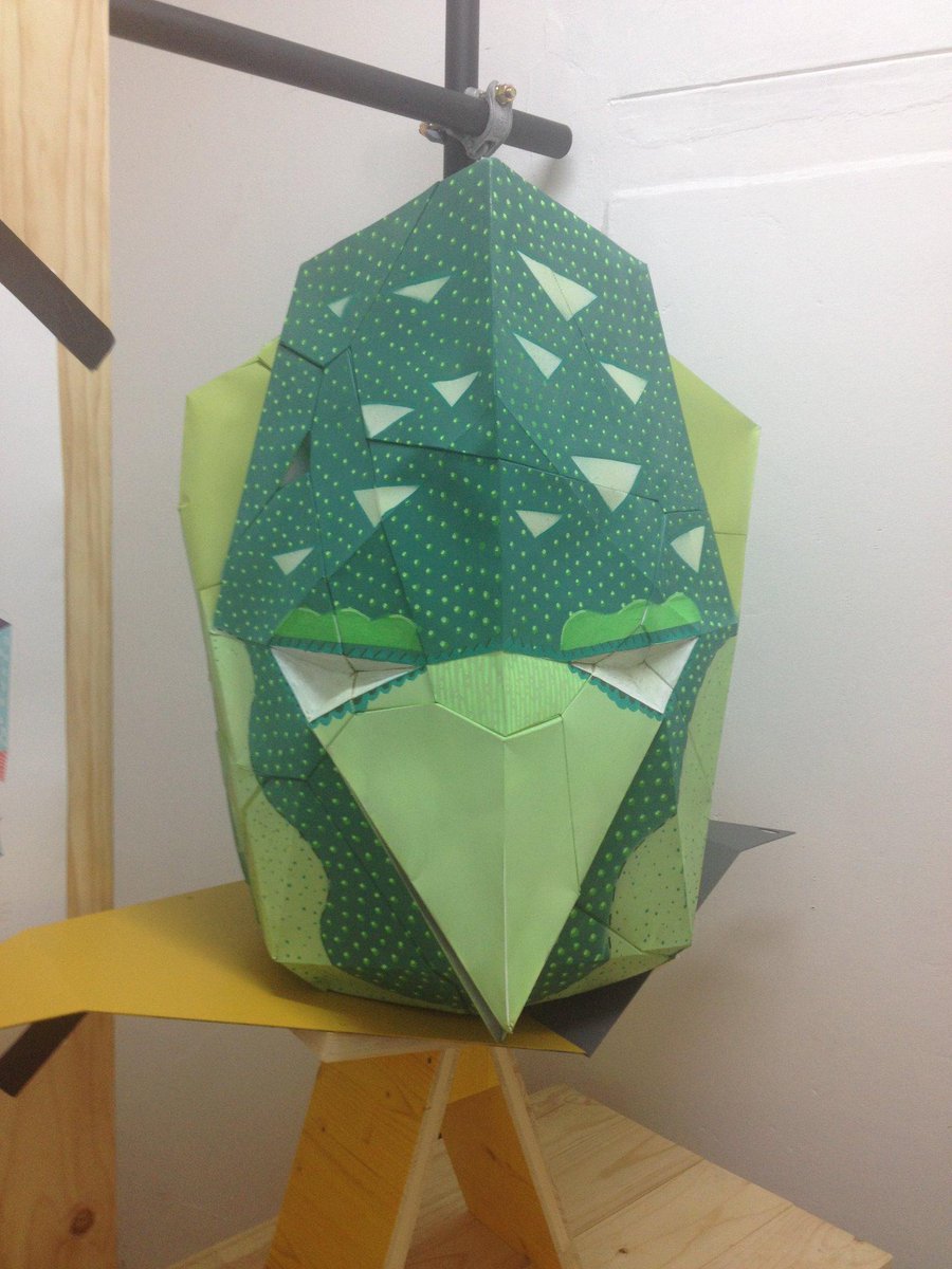 TAGeisler's tweet photo. An eagle head that can glow in dark. How cool is that! A Joint venture by Atang Tshikare (SA) and Mostlikely (AT) http://t.co/bsRJOI3JSP