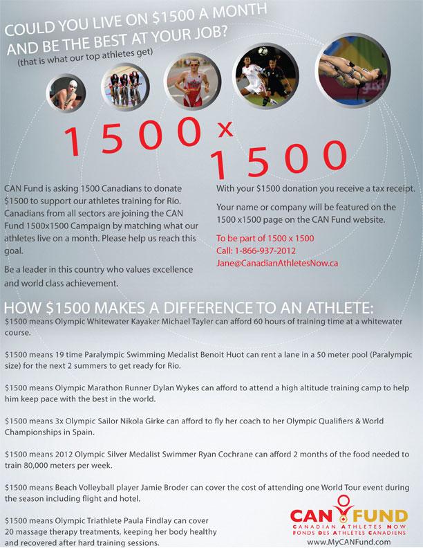 By giving to <a href="/CANFUND/">CAN Fund</a> , you make sure that the best athletes will have the support they need! #Rio2016