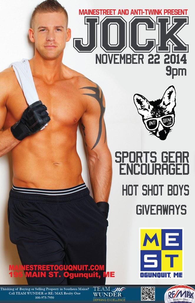MESTOGT's tweet photo. Joining forcing with @theantitwink to bring you JOCK on Nov 22nd. Sports gear, hot men and @CoryCaaz doing shots! http://t.co/htHDmTU4a9