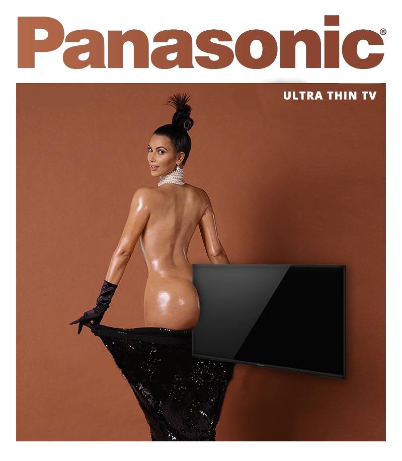 FrazerPrice's tweet image. Topical ad for @PanasonicUK with @papermagazine @KimKardashian by myself and Mr @teddysouter #SCA2 #BreakTheInternet