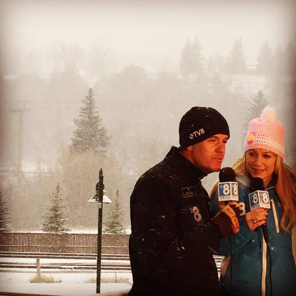 MindyLou9's tweet photo. Tricia and Mark on #goodmorningvail #snow @vailmtn @TV8Vail @VailResorts http://t.co/iGy3QUOIZP