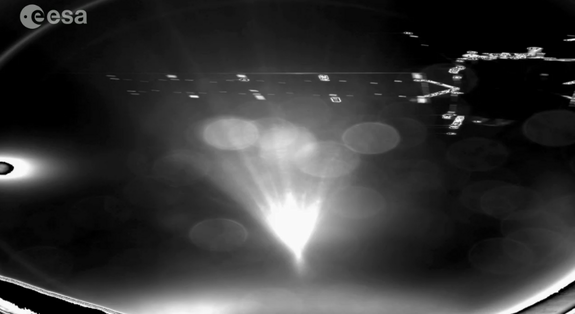 SPACEdotcom's tweet photo. The Philea has landed! See our complete coverage of the Rosetta mission here: http://t.co/GOY5sxweBF #CometLanding http://t.co/bCgtrWYLNg