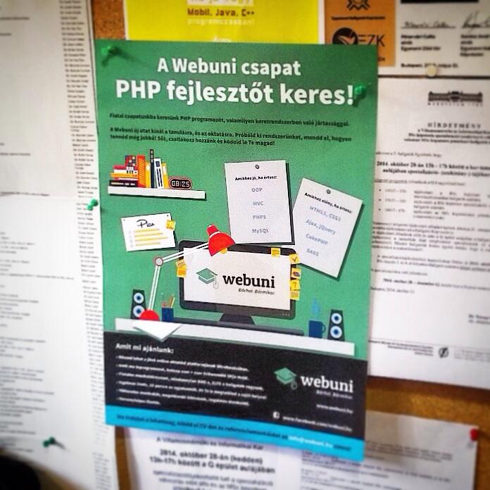 webuniHU's tweet photo. Bővítenénk a legénységet! http://t.co/sfK6fFCY44