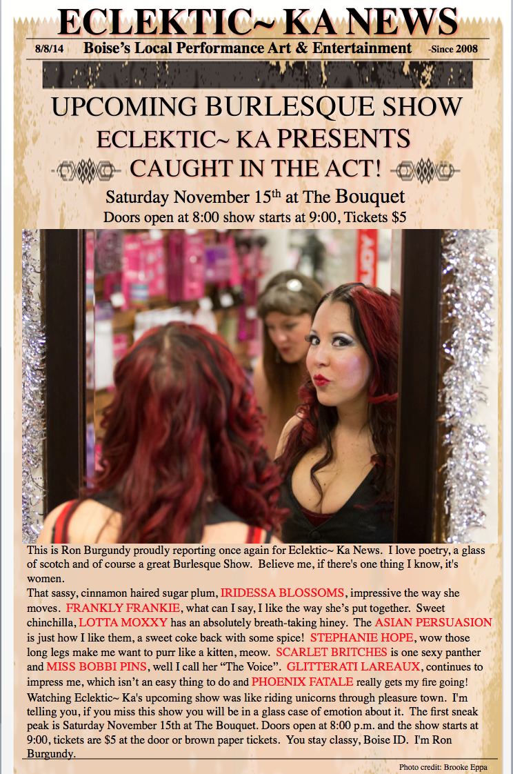 ECLEKTICKA's tweet photo. Have another show coming up this Saturday! Tickets are $5. Come check us out and get visually stimulated... http://t.co/MqXEeZuhkY