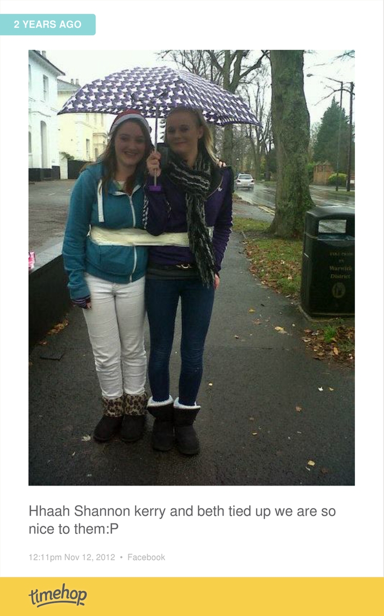 bethanspall95's tweet photo. This was 2 years ago haha that's mad only feels like last year me and Shannon Kerry was taped together haha, took... http://t.co/b5UF6DHgrt