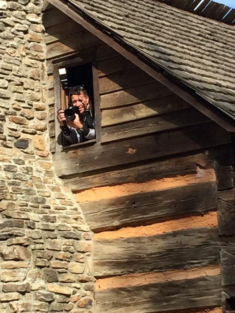 leadbarrow's tweet image. @leadbarrow Class photographer - Nelson Sanders - going to all heights to get the right pics!