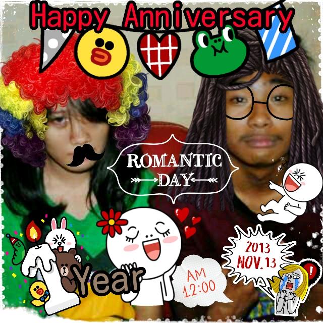 Happy anniversary 1year..semoga nambah akur, gak berantem lagi, nambah dewasa satu sama lain ;) <a href="/ibaaleee/">IqbaL Abdurahman</a>