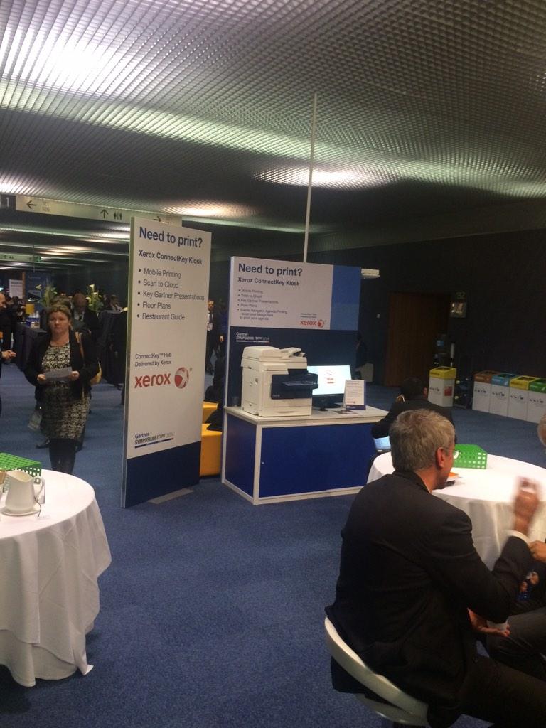 Paperdata_com's tweet image. The Paperdata App&apos; for Xerox MFD&apos;s gathering attendee feedback on 12 Xerox MFDs at the Barcelona Convention Centre.