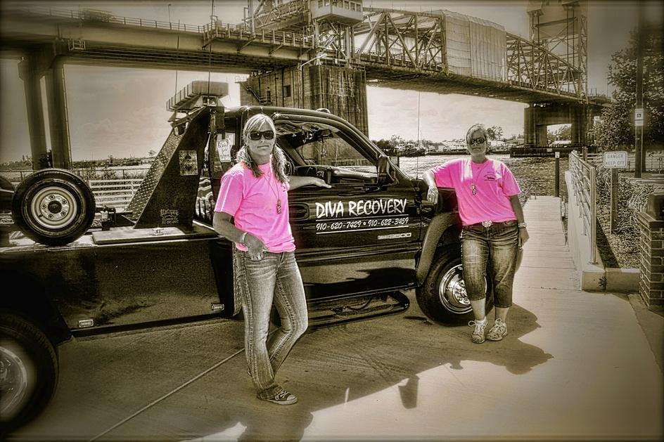 DivaRecovery's tweet image. When you need a tow, call these pros...  910-620-7429  #towLife #HookingAintEasy #DivasForLife