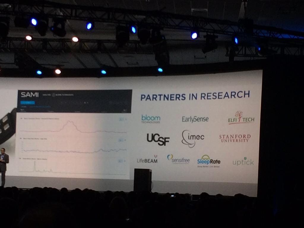 @SamsungSSIC announcing partners in digital health research including <a href="/bloom_life/">Bloomlife</a>