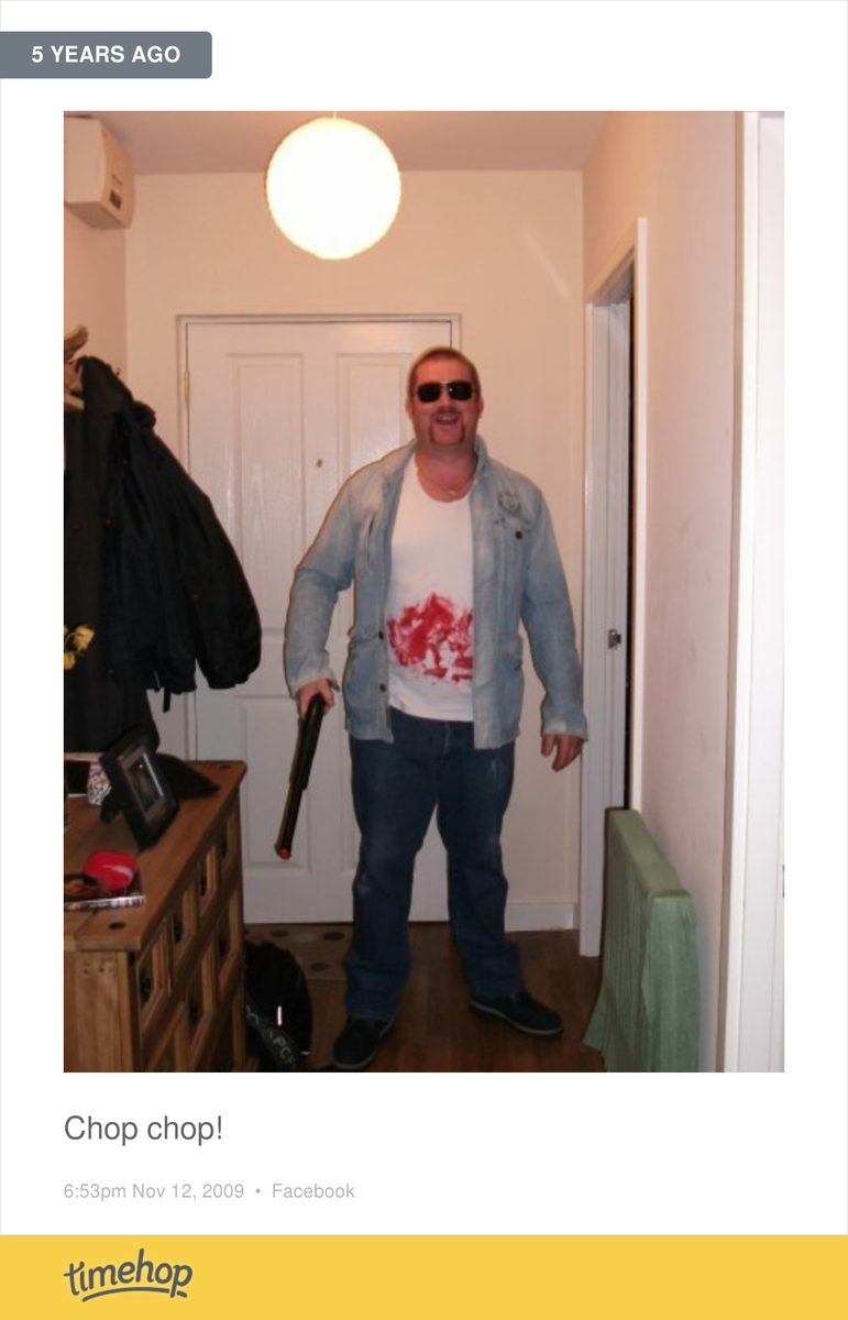 Brilliant forgot about my appearance as chopper !! timehop.com/c/ftp:12728324…