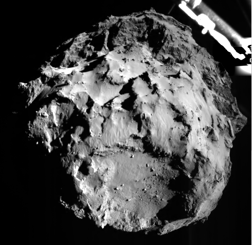 Photo credit to European Space Agency, ROLIS camera on Philae