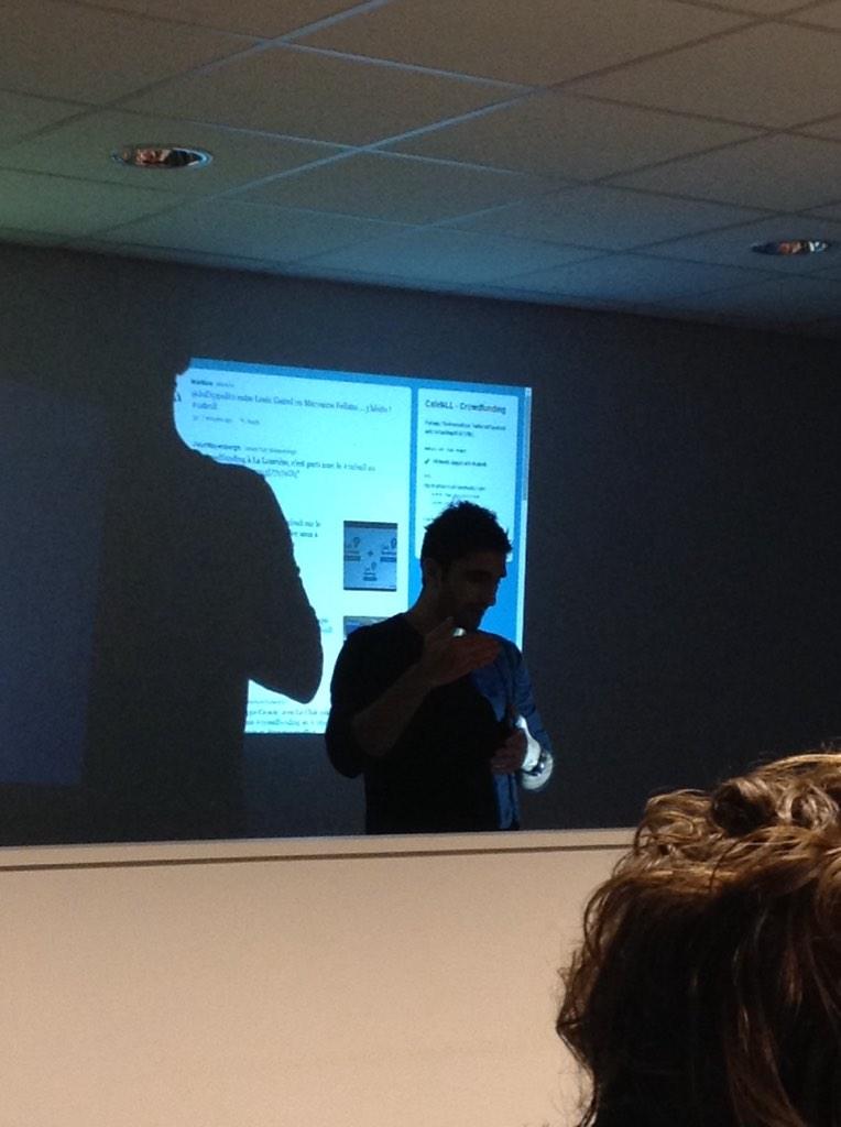 Début du #cafenll avec <a href="/crowdin_be/">Crowd'in</a> , plateforme de #crowdfunding belge.