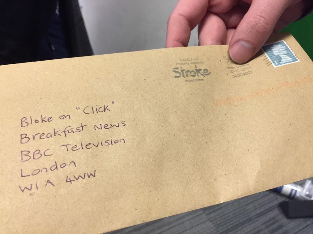 BBCClick's tweet image. Wonder who this might be for. And more importantly what is in it? #clickpost