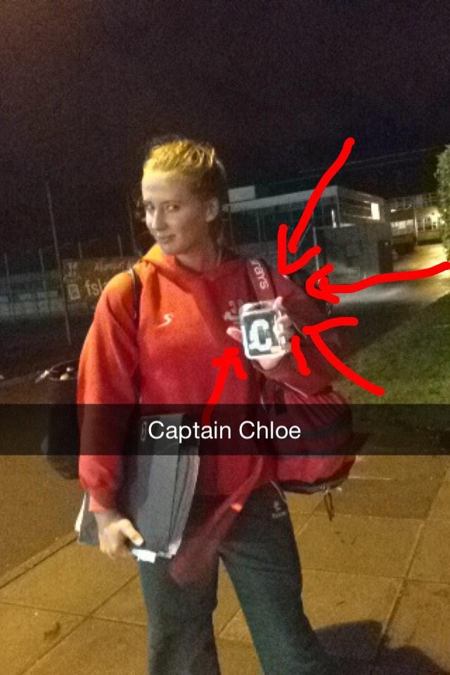 FSLWHC's tweet photo. 'C' is for Chloe... #finallygotherarmband #captainchloe http://t.co/0SmBkxbO5T