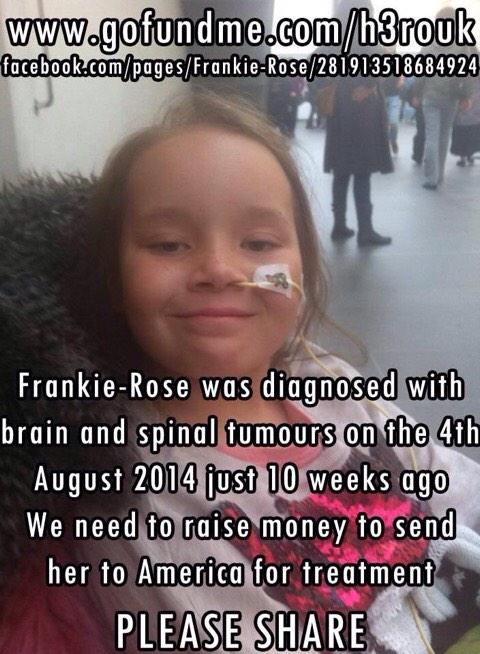 FrankieRoseFund's tweet photo. Tommorow at 9pm we are going to try and trend Twitter please RT this status and be here to trend #frankierose http://t.co/c34cOPceZg