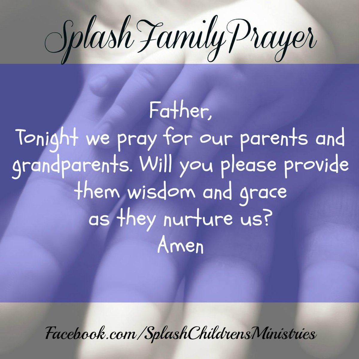 CWCSPLASH's tweet image. We invite you family to pray together this evening with this simple prayer.