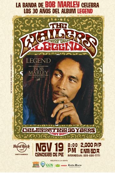 wailers's tweet photo. We travel to Domincan Republic for 2 shows November 19, 20 in Santo Domingo @hardrock Punta Cana. Vamanos! #Legend30 http://t.co/NB7dLbmlTN