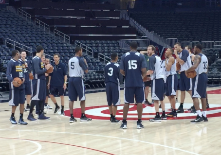 Rookies sing a really bad version of "Happy Birthday" to Trey Burke. Video was deleted as requested by 