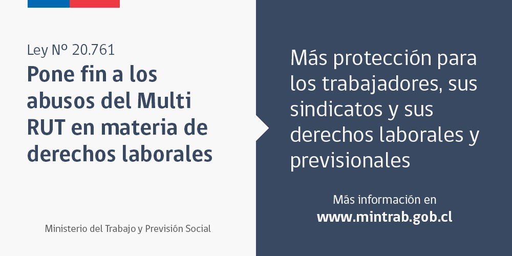 MintrabChile's tweet photo. Acabar con los abusos en el uso del #MultiRUT, es también parte de la #AgendaLaboral http://t.co/eXmI2D6rkD http://t.co/1M62BR1FNH
