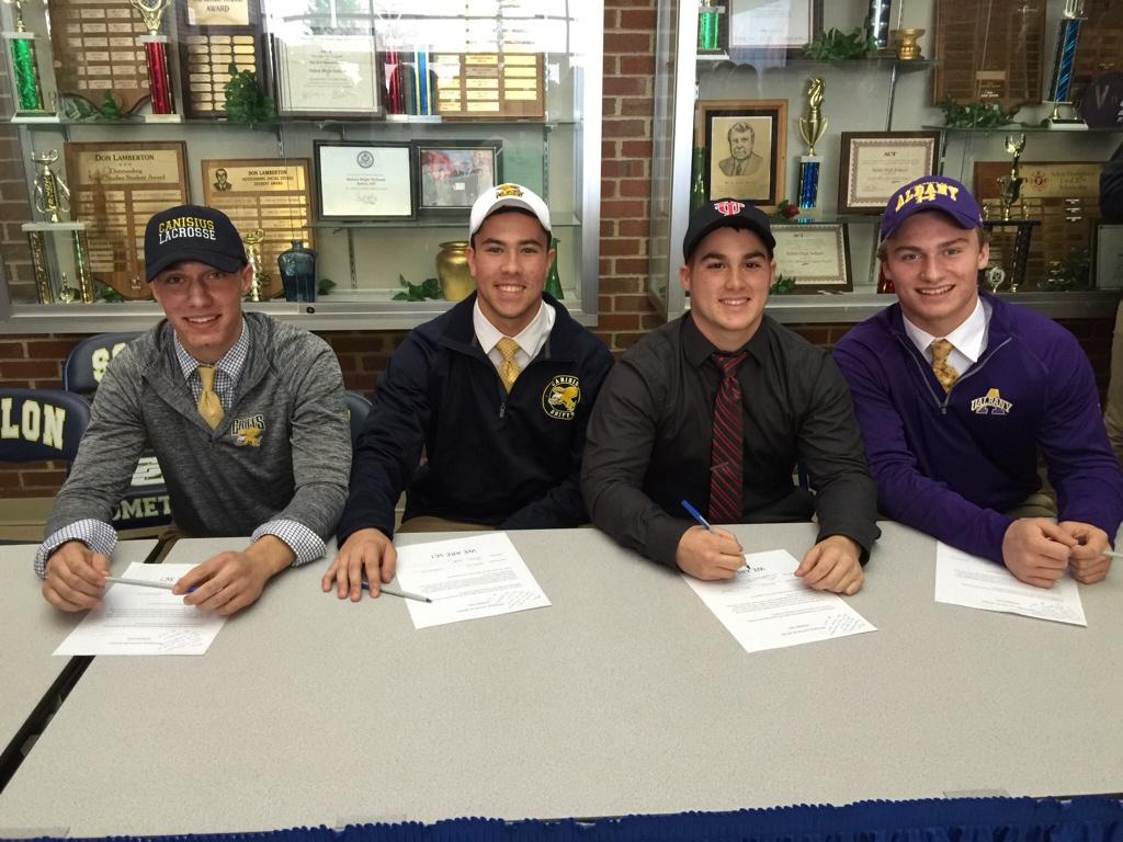 BKarn25's tweet photo. Finally signed my official commitment! Best of all I did it with my bros! Love you boys! #UTlax #NLISigningDay http://t.co/Ry0htu0H6W