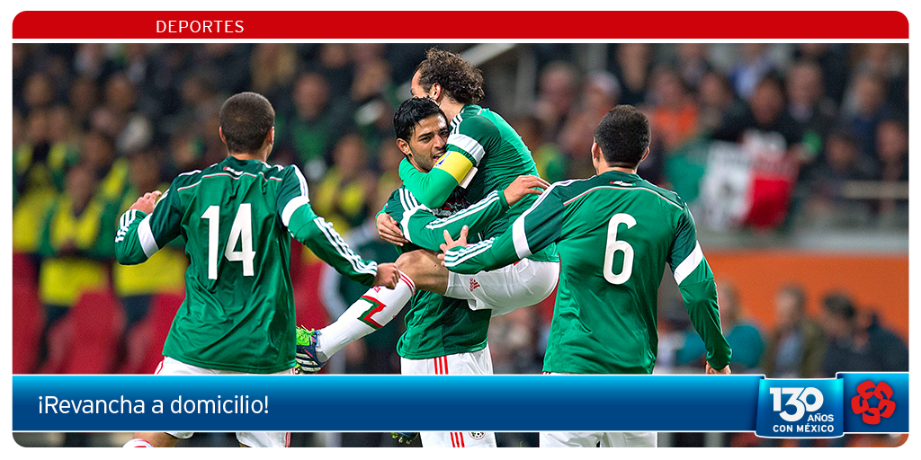 Ganar es bueno, pero llevar la #RevanchaADomicilio, ¡es mejor! ¡Muy bien hecho #SelecciónBanamex! Holanda 2-3 México