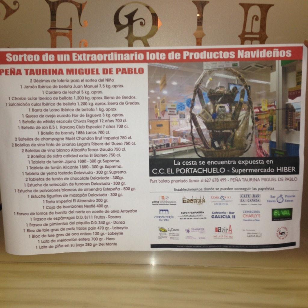 SegM_DePablo's tweet photo. Podéis participar para la gran cesta de navidad. Las papeletas se venden en los locales indicados en la imagen. http://t.co/qaPw226VZh