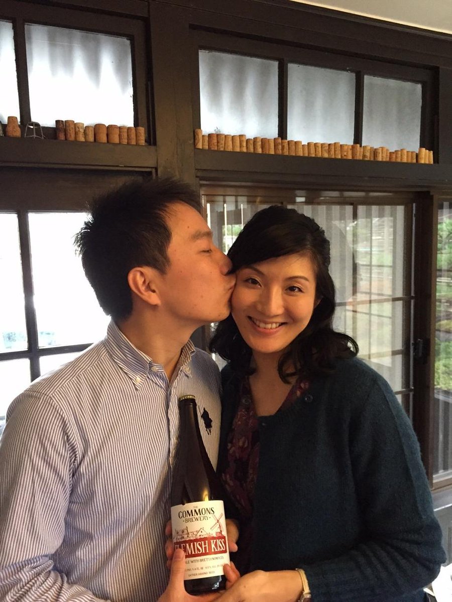 CommonsBrewery's tweet photo. Ryosuke and his wife at our beer brunch in Japan! http://t.co/SVSqaSO0Jr