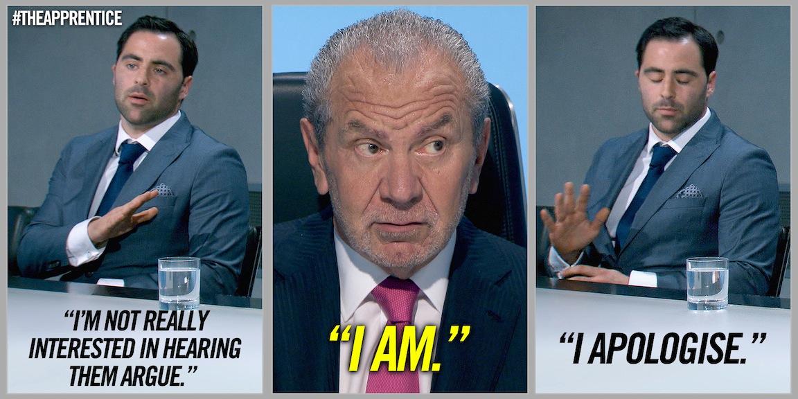 bbcapprentice's tweet photo. Ouch. #theapprentice http://t.co/bO5zTXgd0G