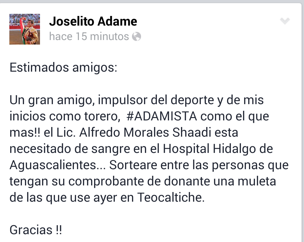 JOSELITOADAME's tweet photo. Un gran amigo necesita ayuda el 
Lic Alfredo Morales Shaadi , Ver imagen http://t.co/gSTx3fWoz5