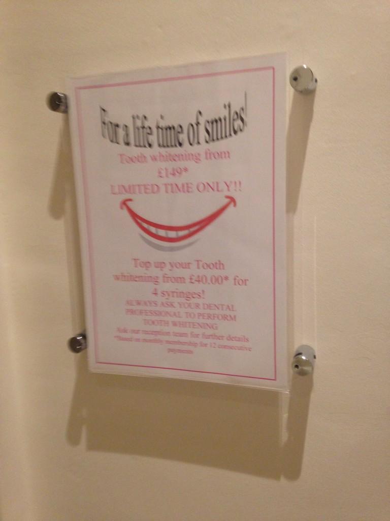 Tooth whitening from £149...