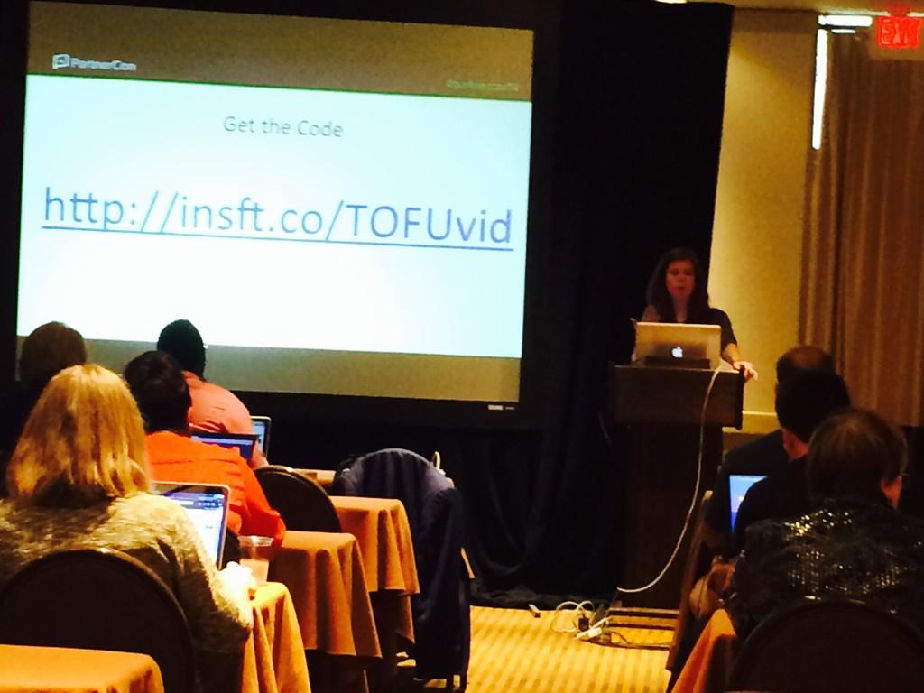 brjenson's tweet photo. @ABlief Amy Bliefnick wowing the crowd at her PartnerCon presentation!  Great job Amy!! http://t.co/Mvkeuj7zgw