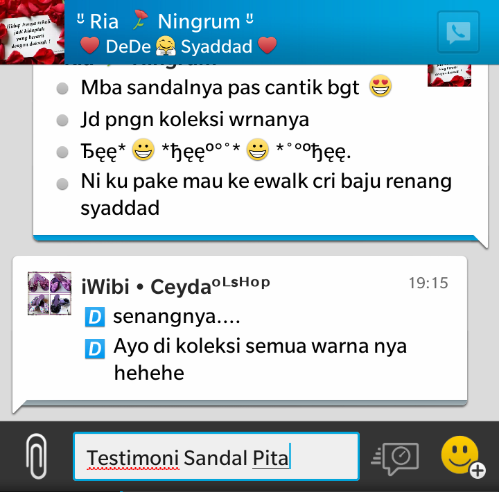 CeydaBeauty's tweet photo. Testimoni Customer...yuks yang mau Sandal Pita unyu2 add pin 2BAE4C35 atau follow IG Ceyda Beauty... http://t.co/UsRqDw88CS