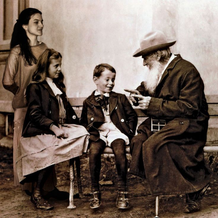 Lit_Books's tweet photo. "Of all the habits I have reading is my favorite." - #Tolstoy*

--Leo Tolstoy telling a story to his grandchildren* http://t.co/Te0oEdqS9u