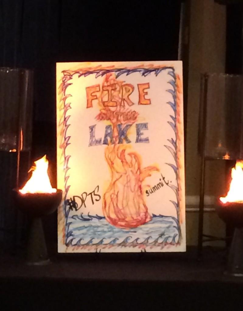 SusanValerio's tweet image. #dptssummit #fireonthelake #teambuilding