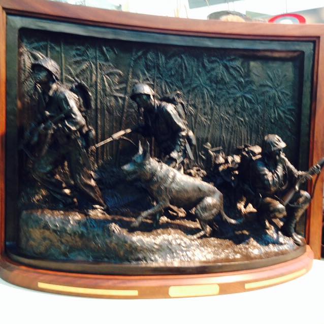 SgtSentinel's tweet photo. #MWDHandler #GSD join #MarineRaider #NavajoCodeTalker on @MardieRees #SoulOfTheForwardAndFaithful @MarineMuseum http://t.co/EOjo2Wd7OI