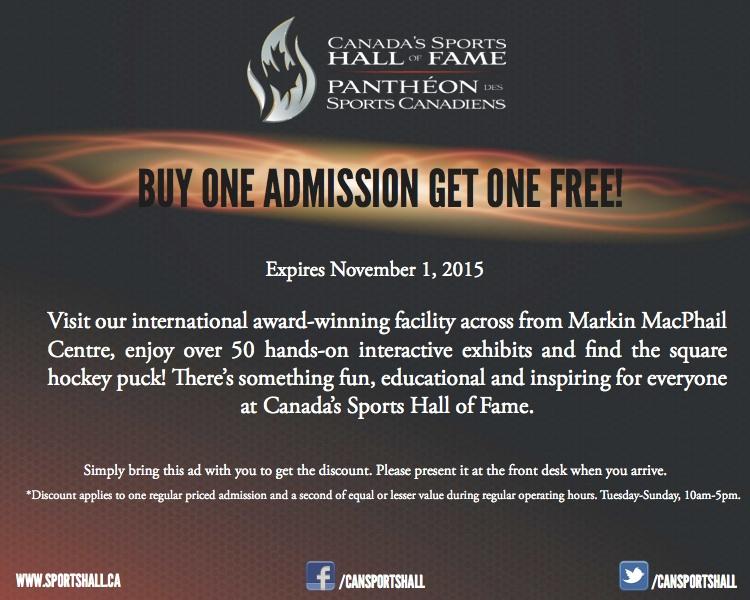 wickfest's tweet image. Canada Sports Hall of Fame BOGO deal for #ctwickfest. Amazing interactive place next door to WinSport. #betweengames