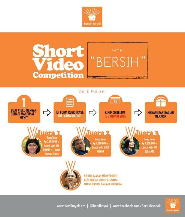 rizariri's tweet photo. “@jokoanwar: Mau lunch sama Ahok? Ikutan bersih-bersih yuk. http://t.co/ZTlL0t5KDm” bersih Nyok video competition @SupirPete2 @ytanyadji