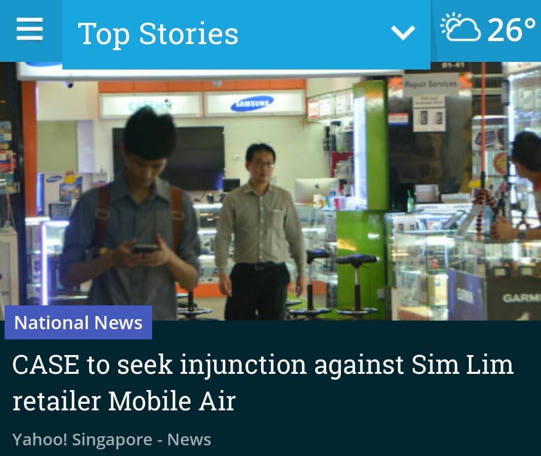getNewsLoop's tweet image. NationalNews : CASE to seek injunction against Sim Lim retailer Mobile Air

#OpsAirKangKang #…
newsloop.co/u/gq31jm