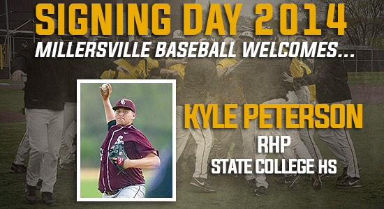 CoachForrest14's tweet photo. Kyle Peterson is officially a Millersville Marauder! #villebaseball #HoistTheColors http://t.co/vG4tylSytP