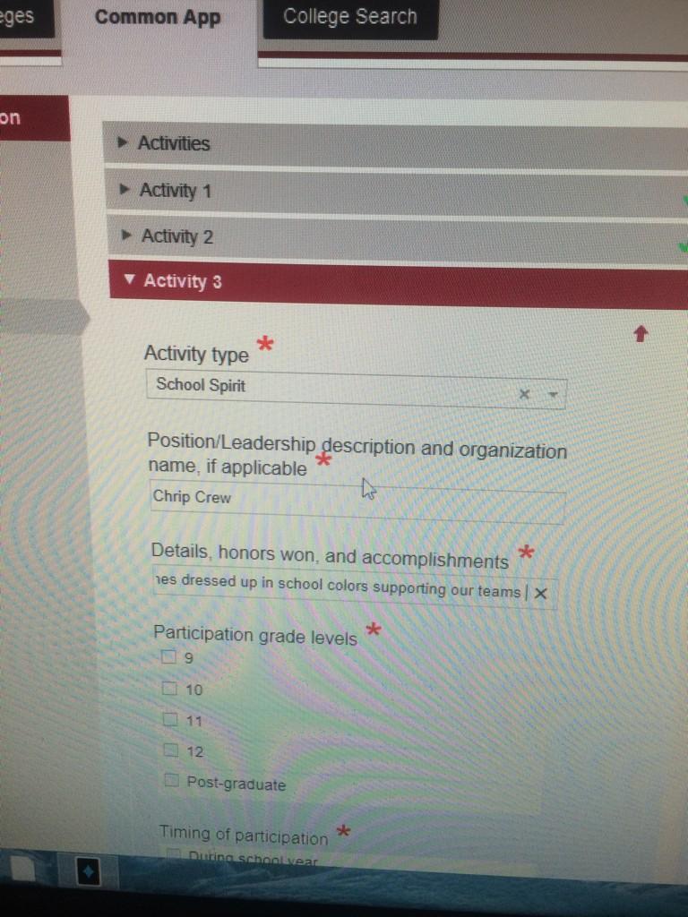 Rob_McLoughlin7's tweet photo. #ChripCrew on the college application http://t.co/rQzwAeysEA