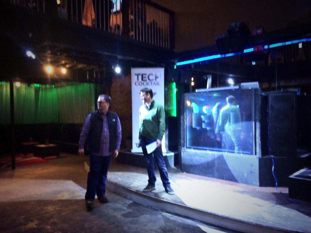 cdotsmedia's tweet photo. .@FrankGruber is getting ready to showcase #ARidea startups. #ARStartupWeek #TechCocktailAR http://t.co/vZ1NWUSAD0