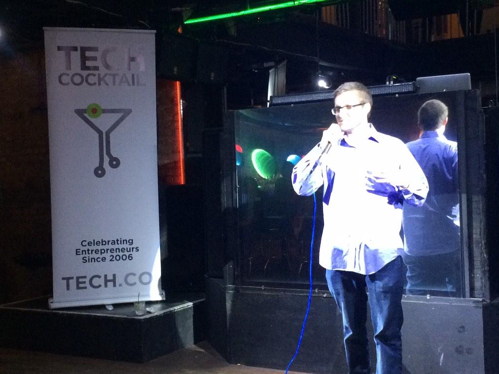 cdotsmedia's tweet photo. .@MaxOnTheTrack represents @createreason. They foster intrapreneurship in companies. #ARidea #TechcocktailAR #1MCLR http://t.co/x8HdryQK62