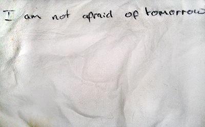 FOUNDthemusical's tweet photo. "I am not afraid of tomorrow!" #FoundATC @nickblaemire @christinanthony @FOUNDmag http://t.co/zNpSKuUj1I