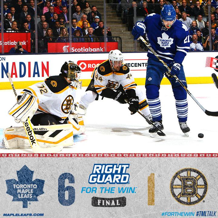 MapleLeafs's tweet photo. #Leafs win their 3rd straight! Kessel/JVR/Bozak combine for 8pts. #TMLtalk #ForTheWin http://t.co/3jovvztT6a