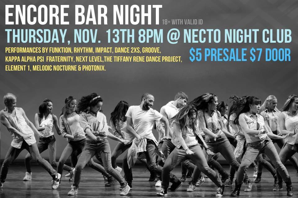 ENCORE. <a href="/NECTO/">Necto Nightclub</a>. TOMORROW. LET'S GO.