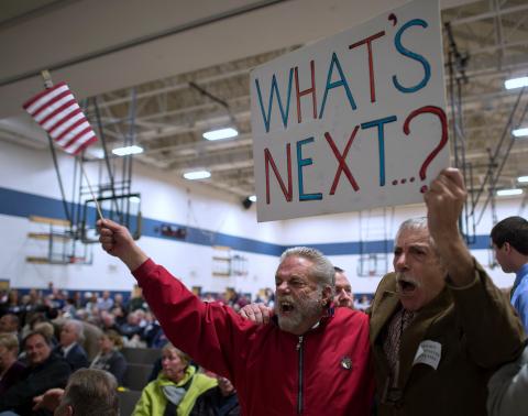 NBCNews's tweet photo. Meeting on proposed first-in-the-nation tobacco sales ban canceled after crowd gets too rowdy http://t.co/lFaRu3OIrU http://t.co/00ZGJYRBcl