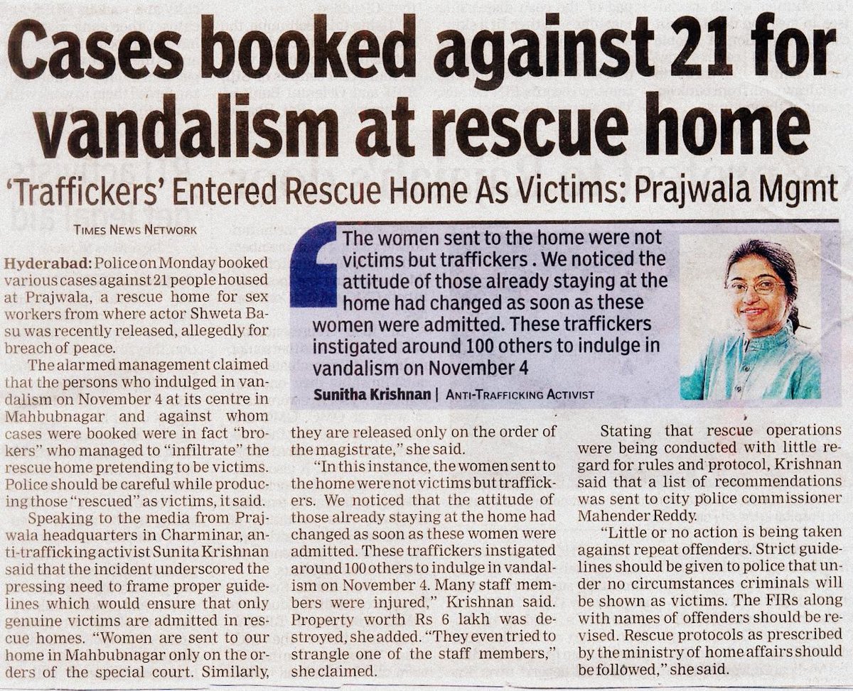 21 traffickers/infiltrators arrested for attacking @Prajwala home! #sextrafficking #drsunithakrishnan #arrested