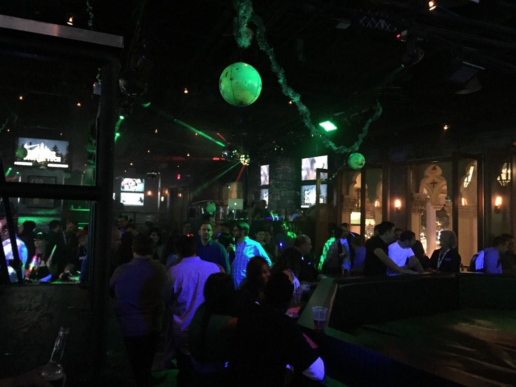 luis_miranda's tweet image. Awesome #reinvent after party with Nike, #codeisking and the mechanical bull too! @AWSreInvent