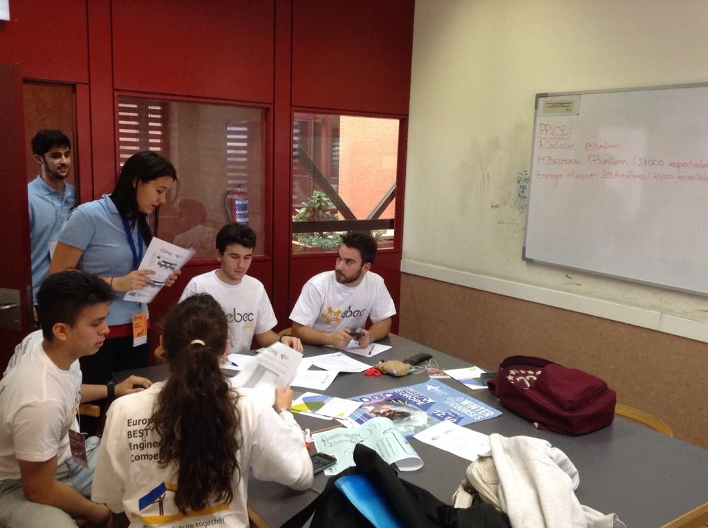 BESTuc3m's tweet photo. Some of our groups working on the project in our local round of @EBEC_BEST #EBEC2015 #EBECuc3m http://t.co/a4lgdHL4Zk